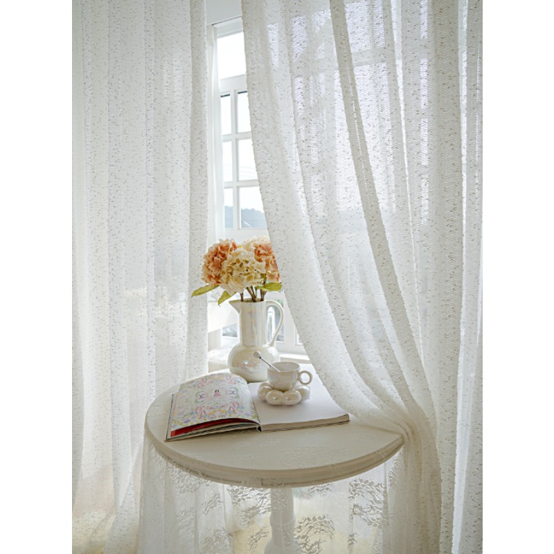 Home Fragrance In French - Cortinas de Gasa Opacas Transparentes de