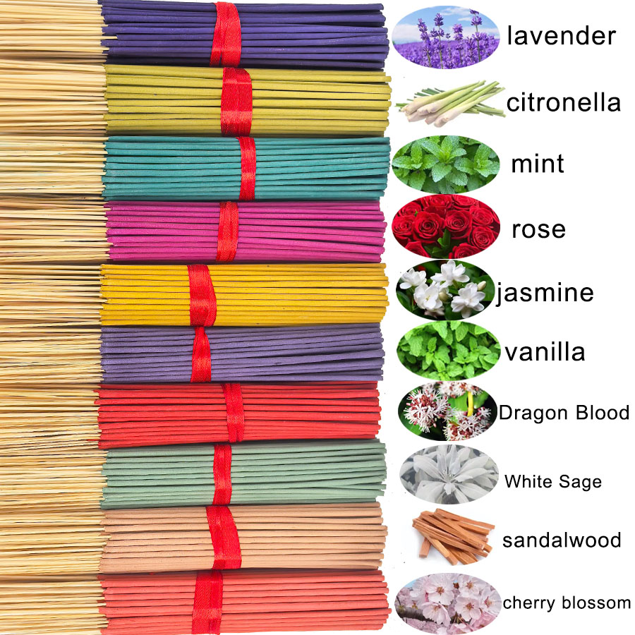 Home Fragrance Jasmine & Yuzu Porcelain Diffuser - 7 juegos de varillas de incienso