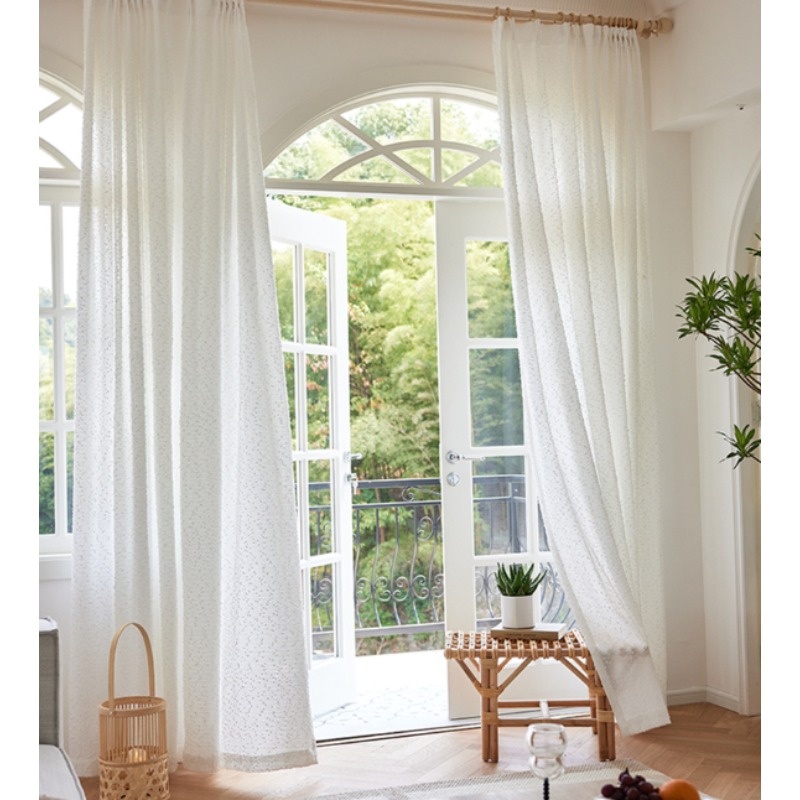 Home Fragrance In French - Cortinas de Gasa Opacas Transparentes de
