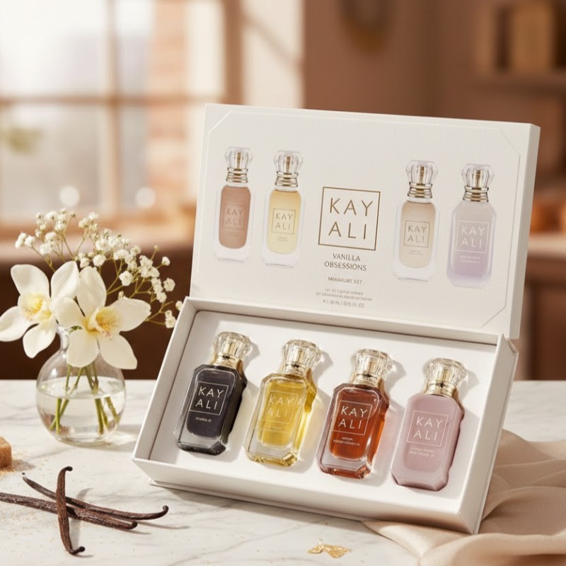Set de 4 Perfumes KAYALI Unise - Home Fragrance Vanilla Musk reseña y precio