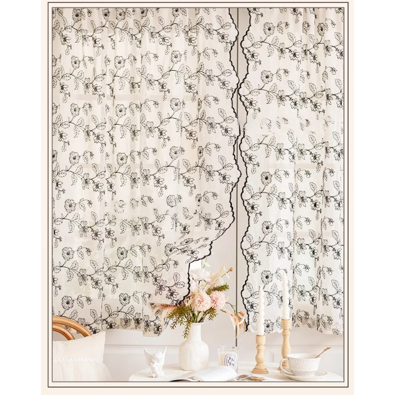 Cortina de Gasa con Encaje Ret - Home Fragrance In French reseña y precio