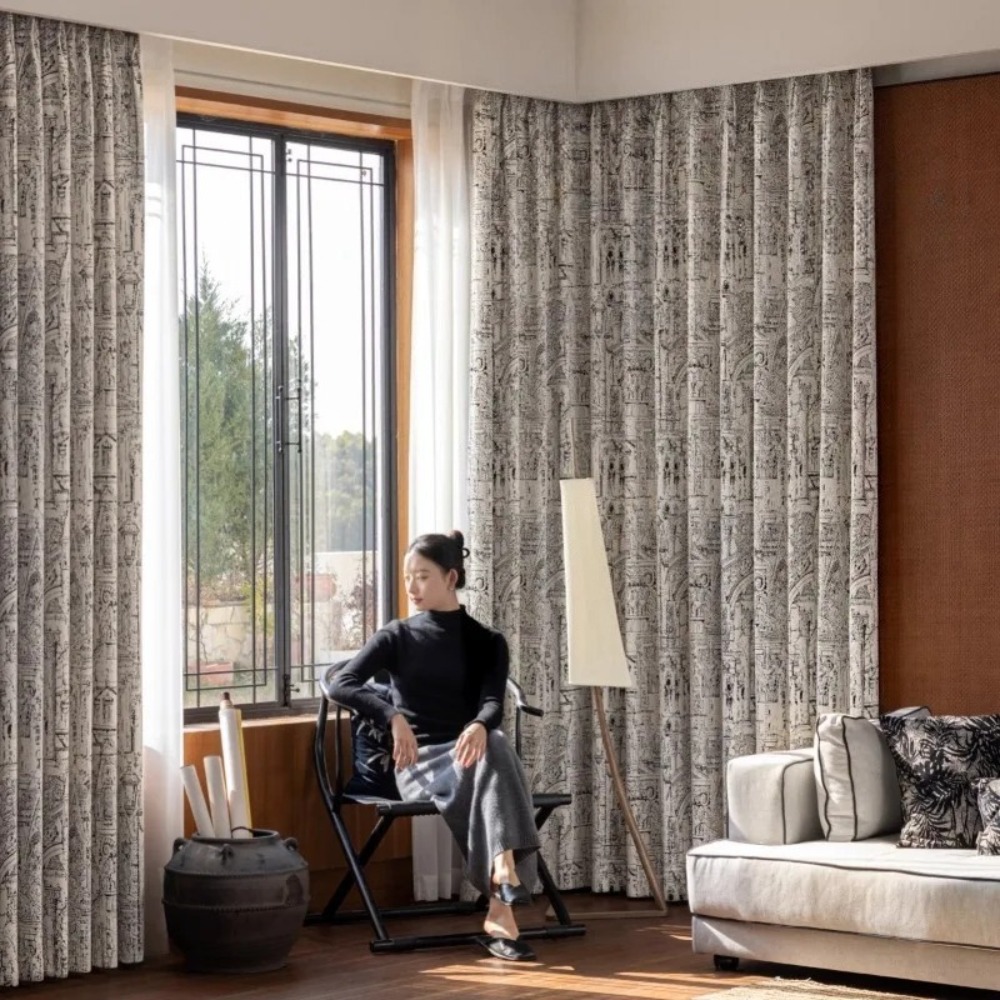 Cortinas de chenilla opacas de - Home Fragrance In French reseña y precio